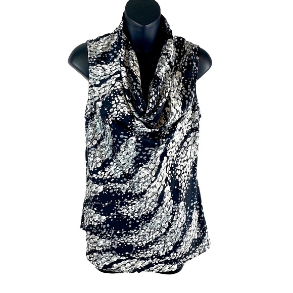Apt. 9 Tops - Apt 9 Dressy Drape Neck Sleeveless Blouse, Size M